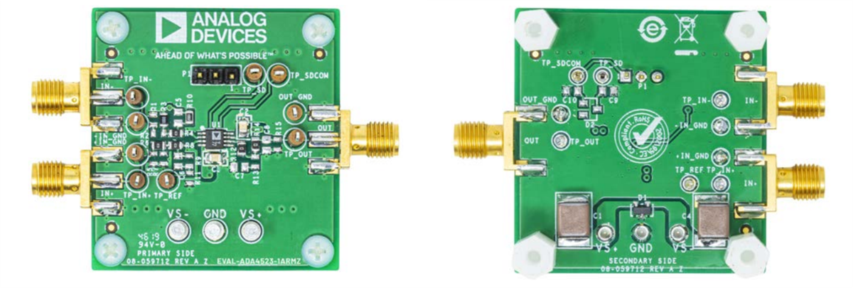 应用电路图 - Analog Devices Inc. ADA4523-1评估板 (EVAL-ADA4523-1BRMZ)